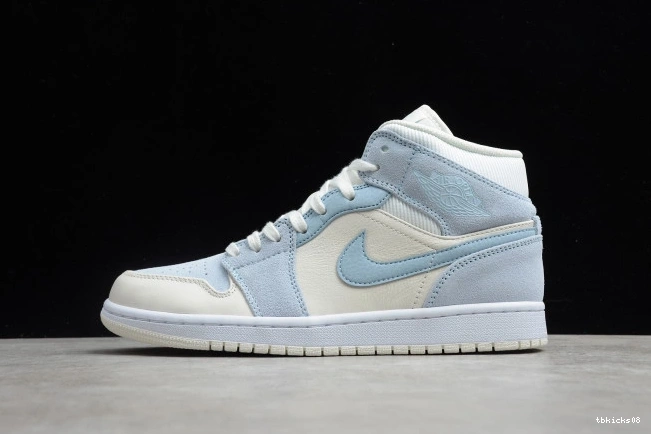 Cheap TBkick 1 Mid Textures Mixed Air DA4666-100 Jordan Blue 0714